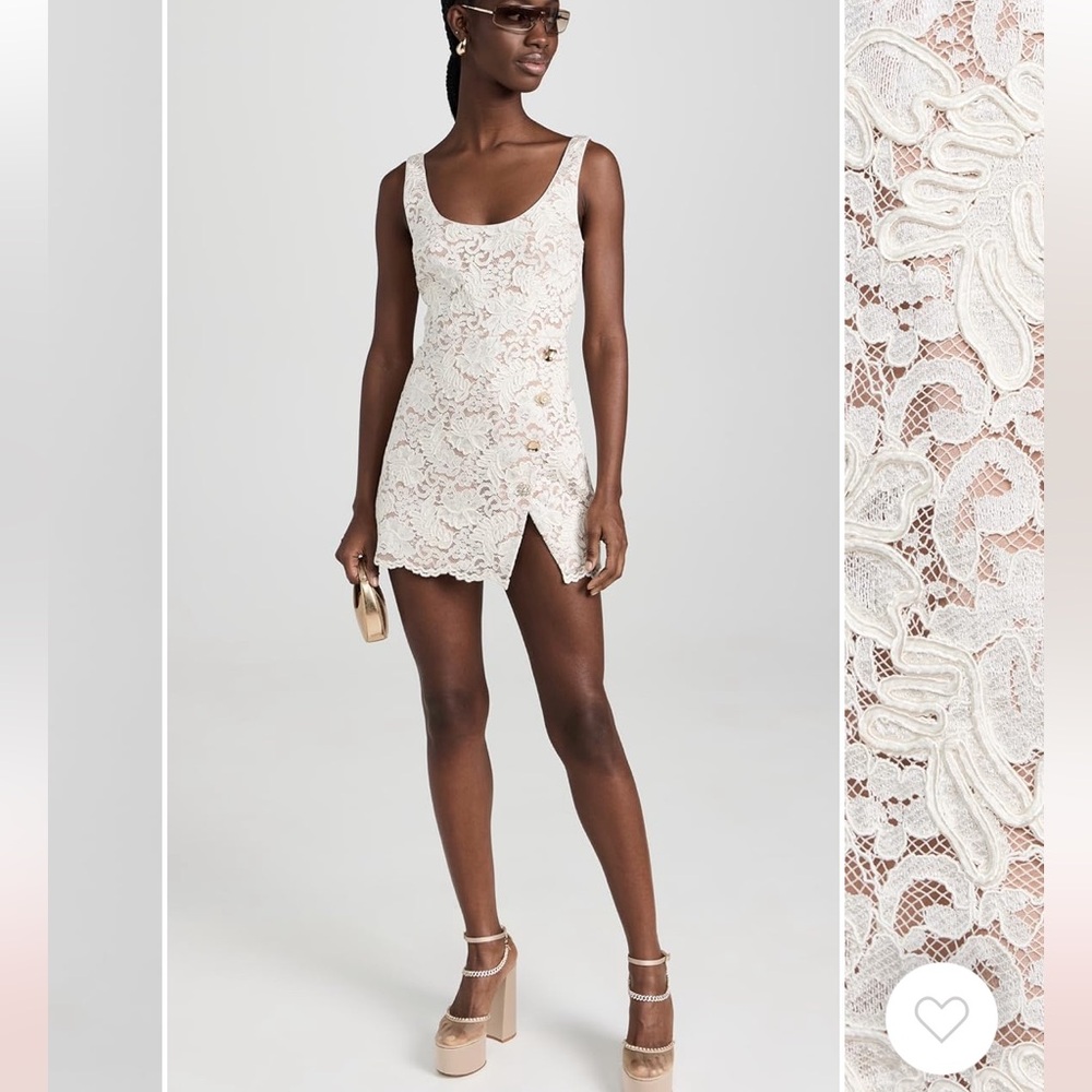 Self Portrait Cream Cord Mini Dress